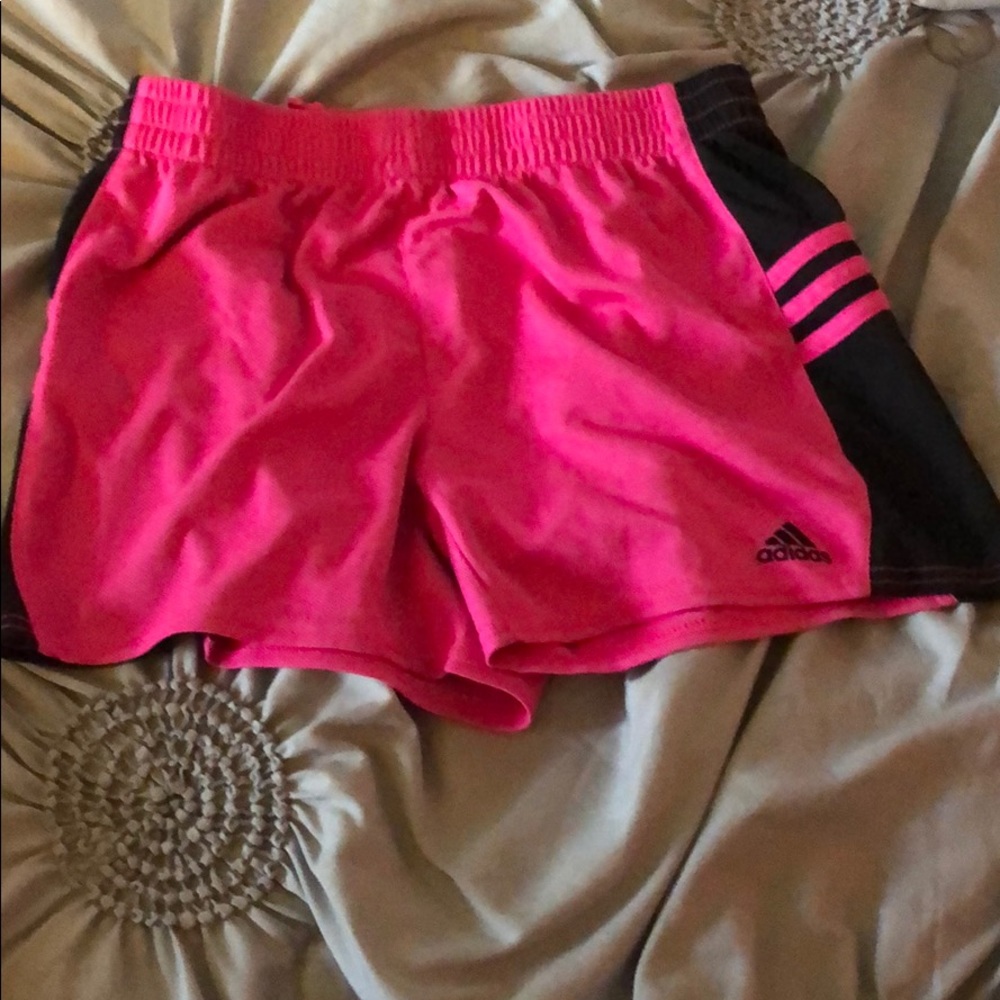 Pink girls size Adidas basketball shorts